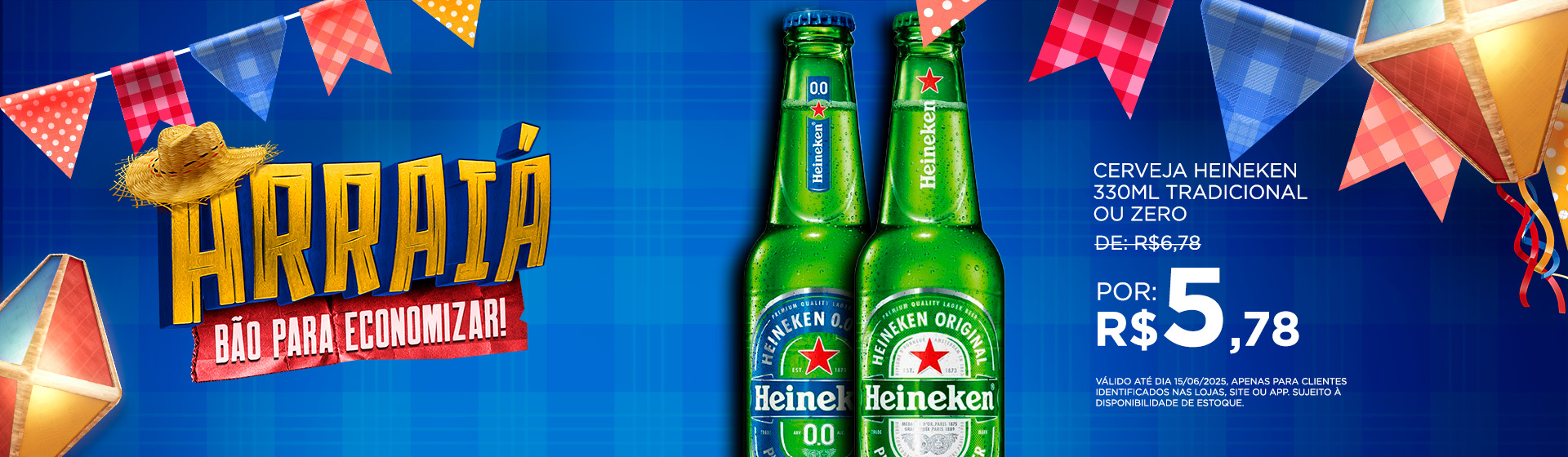 Heineken 330ml até 15/06